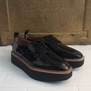Zara Black Patent Oxford